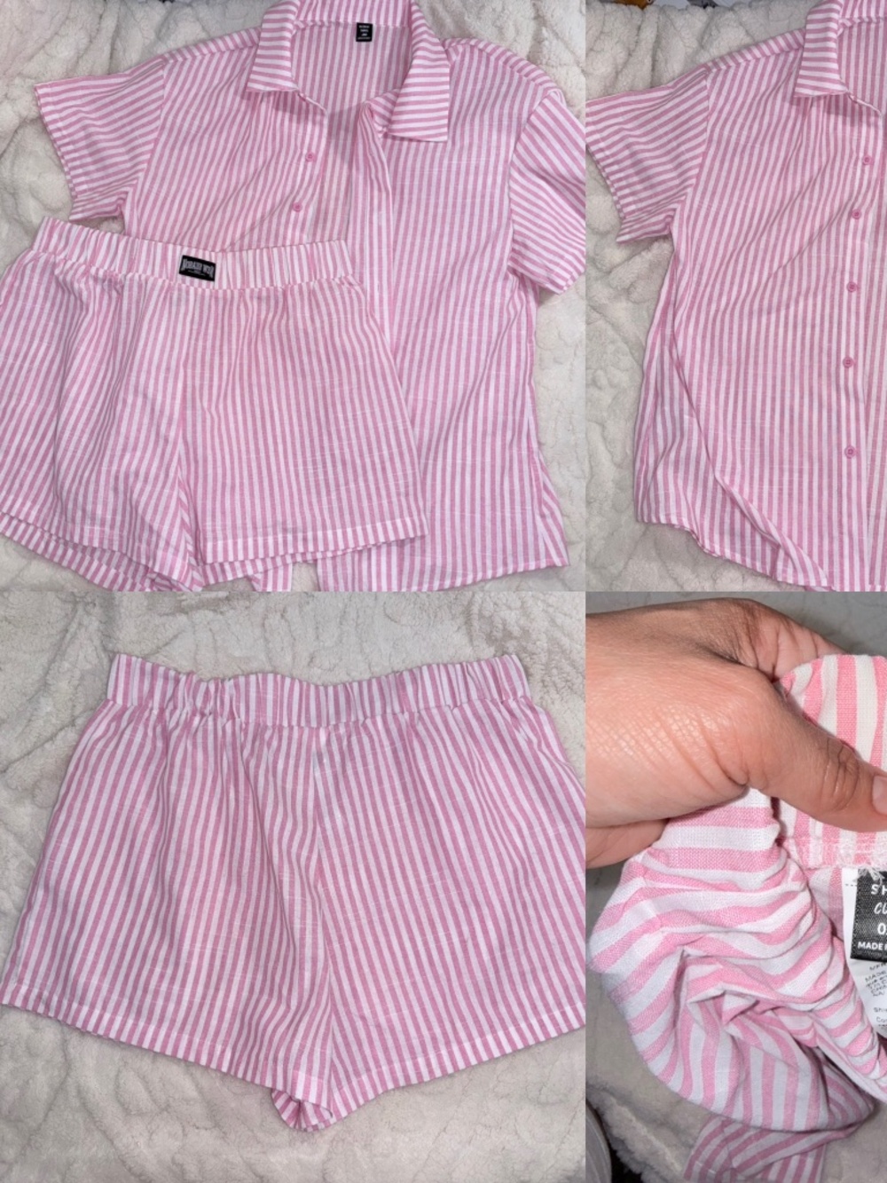 SHEIN | 2 Piece Plus size Blouse and  Short Set SZ 0X